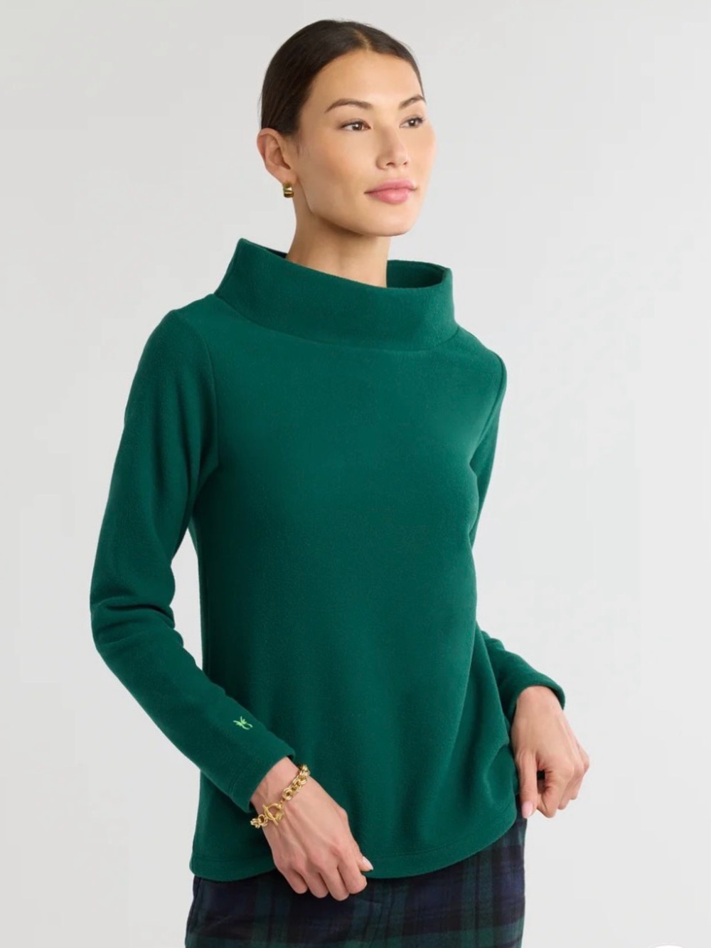 Dudley Stephens Greenpoint Boatneck Vello Fleece Emerald XXL